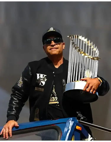 Dave Roberts Dodgers World Series Championship Parade Jacket