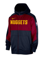 Denver Nuggets Nike Authentic On Court Showtime Performance Full Zip Hoodie 