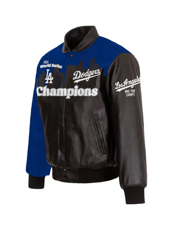 Dodgers 2025 Champions Leather Jacket