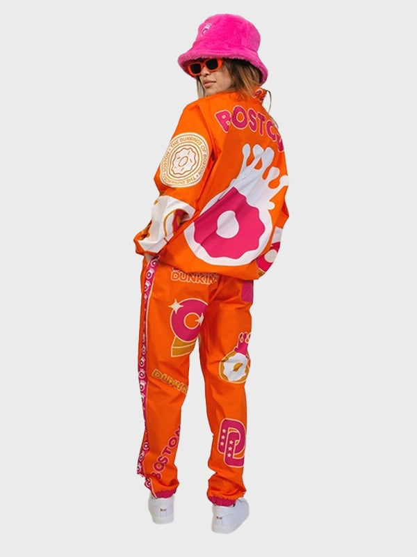 Dunkin Donuts Super Bowl Orange Track Suit