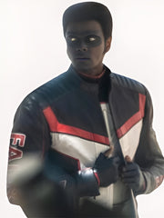 Edi Gathegi Superman 2025 Mister Terrific Leather Jacket