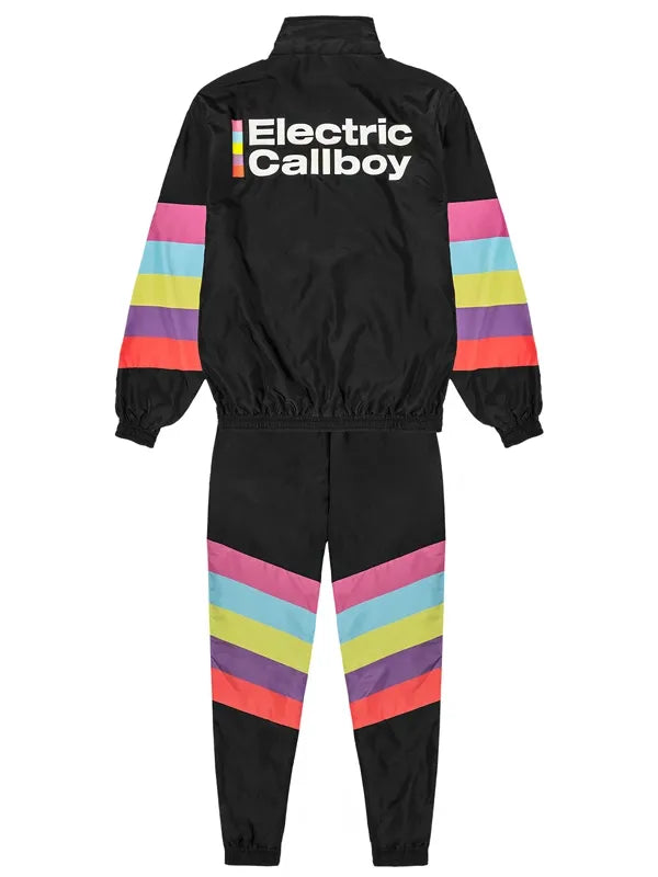Electric Callboy rainbow stripe jogging suit