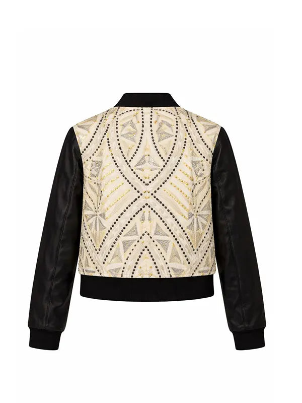 Emily Cooper Black Bomber Jacket