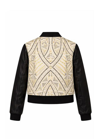 Emily Cooper Black Bomber Jacket
