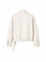 Emily in Paris S03 Tweed Jacket Cream 