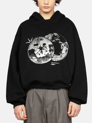 Disco Directors Cut black oversized hooded sweatshirt