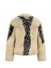 Erin Andrews 49ers vs Eagles Game Faux Fur Jacket
