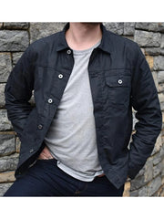 FLINT AND TINDER WAXED TRUCKER JACKET