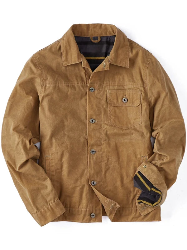 Men's Waxed Trucker Jacket