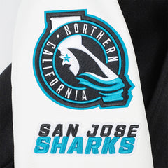 San Jose Sharks Black Varsity Jacket
