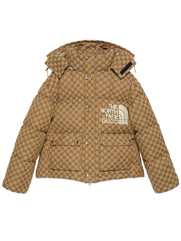 Hooded Brown Puffer Jacket