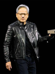 Jensen Huang Leather Jacket