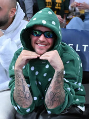 Justin Bieber polka dot hoodie