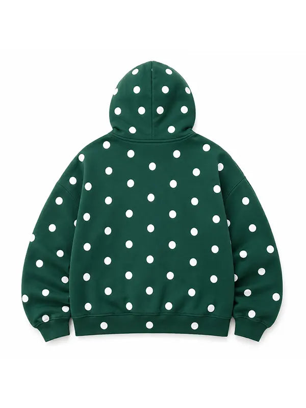 Justin Bieber NBA Los Angeles Lakers Game Green Polka Dot Pullover Hoodie 2026