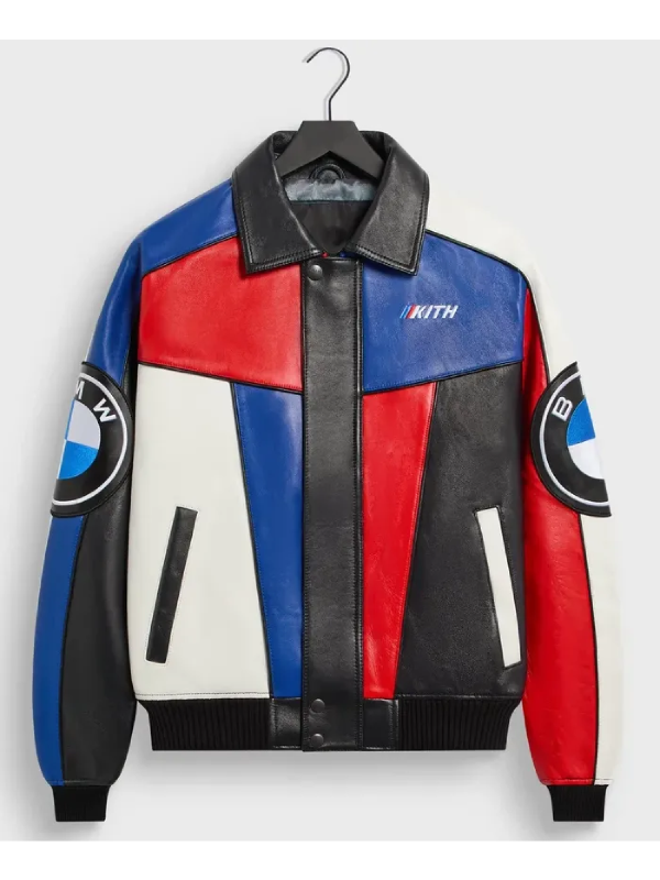 Kith X BMW Colorblock Racing Leather Jacket