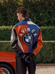 Kith X BMW Colorblock Racing Leather Jacket