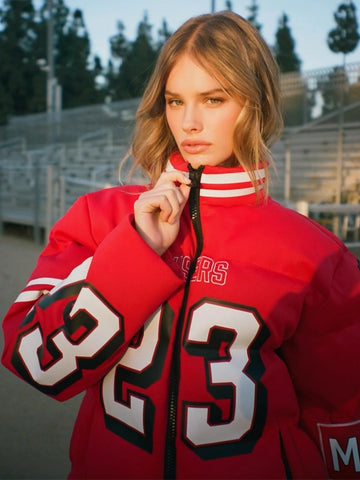 OffSeason Kristin Juszczyk 49ers Puffer Jacket