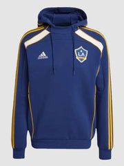 LA Galaxy 2025 Adidas Travel Hoodie Blue