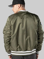 LA Dodgers MLB X Alpha Green Bomber Jacket
