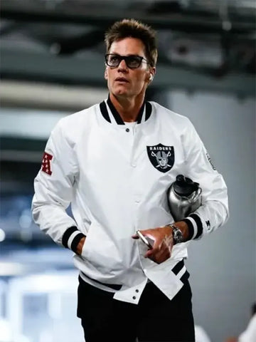 Tom Brady Raiders White Jacket