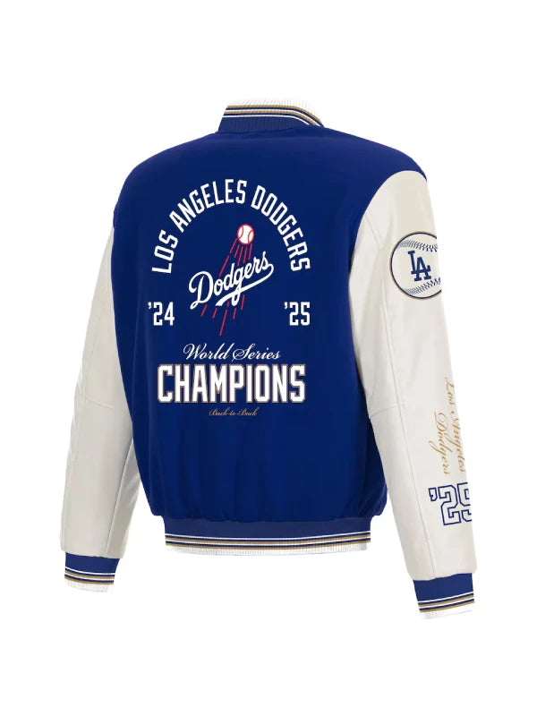 Los Angeles Dodgers real leather varsity jacket