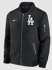 Los Angeles Dodgers Black Dugout Full Zip Bomber Jacket