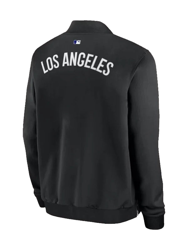 LA Dodgers black bomber jacket with Los Angeles lettering