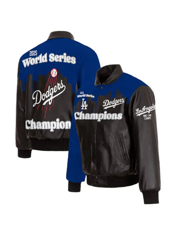 Los Angeles Dodgers 2025 World Series Champions Leather Jacket