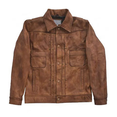 Luke Grimes Yellowstone Brown Leather Jacket