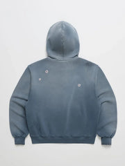 Madhappy Crystal Flower Blue Zip Up Hoodie