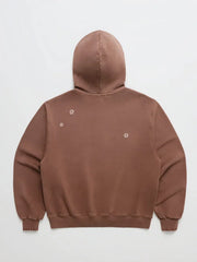 Madhappy Crystal Flower Brown Zip Up Hoodie