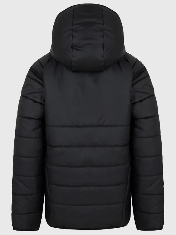 Marco Silva Black Puffer Hooded Jacket