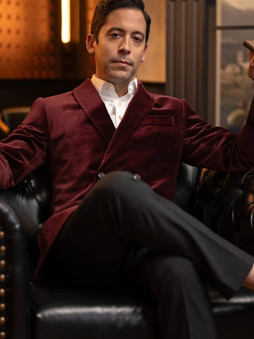 Mayflower Smoking Jacket Maroon