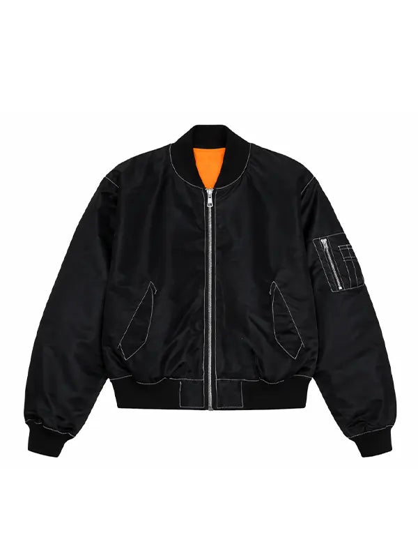 Men's Black Bomber Jacket