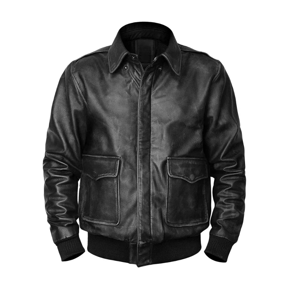 A2 Aviator Bomber Leather Jacket