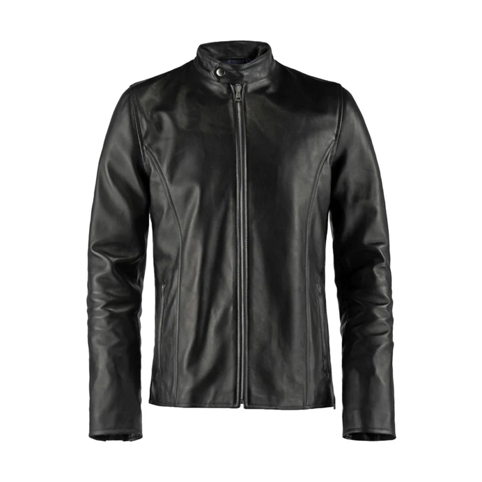 Biker Black Genuine Leather Jacket