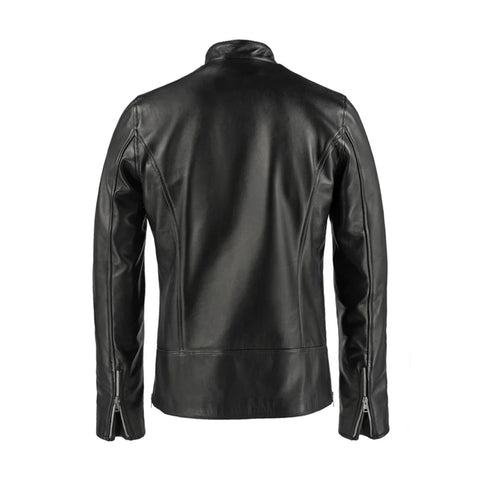 Biker Black Genuine Leather Jacket