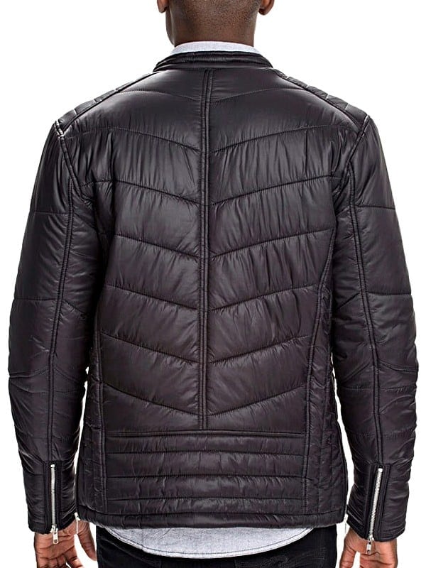 Mens Cordura Bomber Jacket Black