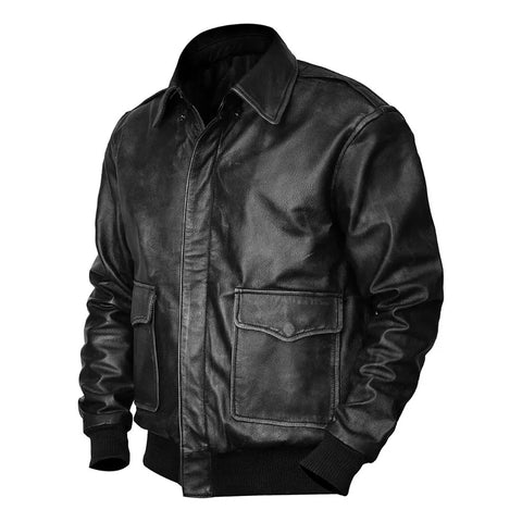 A2 Aviator Bomber Leather Jacket