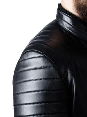 Men’s Real Leather Biker Jacket
