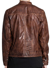 Men’s Rustic Biker Leather Jacket