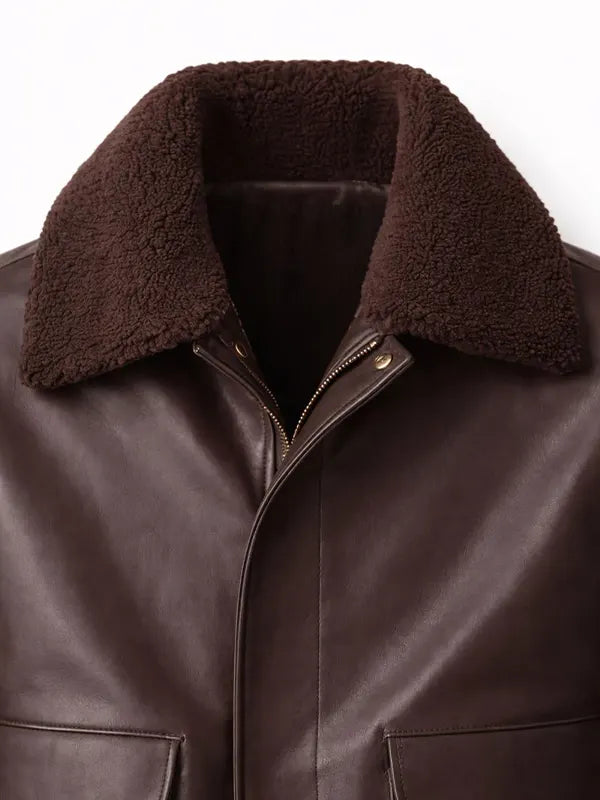 Mens Bomber Leather Jacket