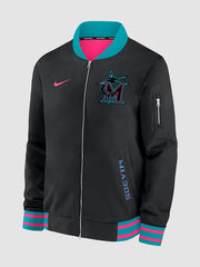 Miami Marlins Nike Black City Connect Jacket 