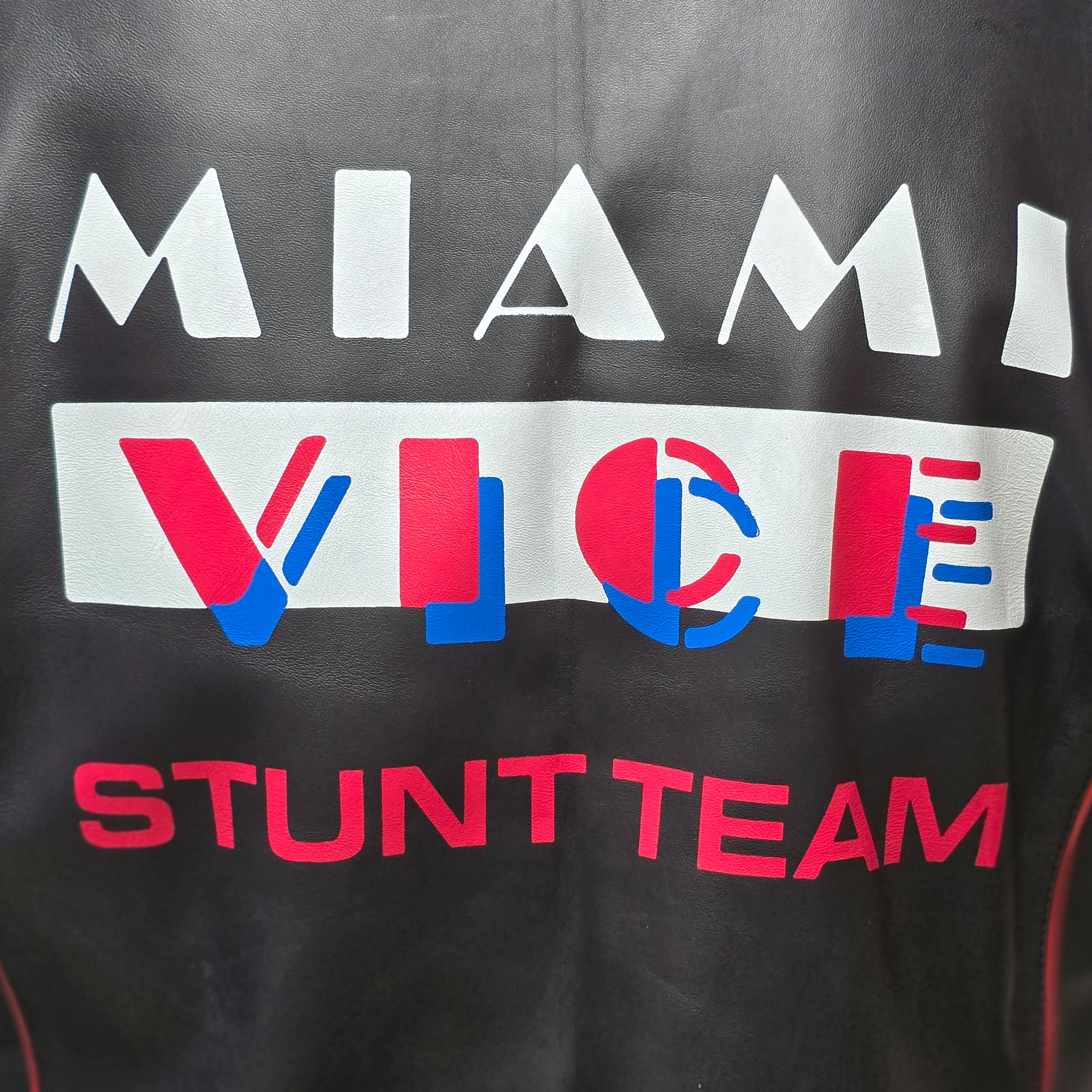 Miami Vice Stunt Team Ryan Gosling Black Leather Jacket