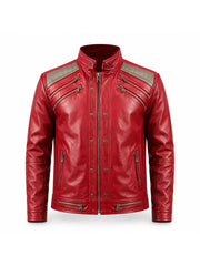 Michael 2026 Thriller Red Leather Jacket