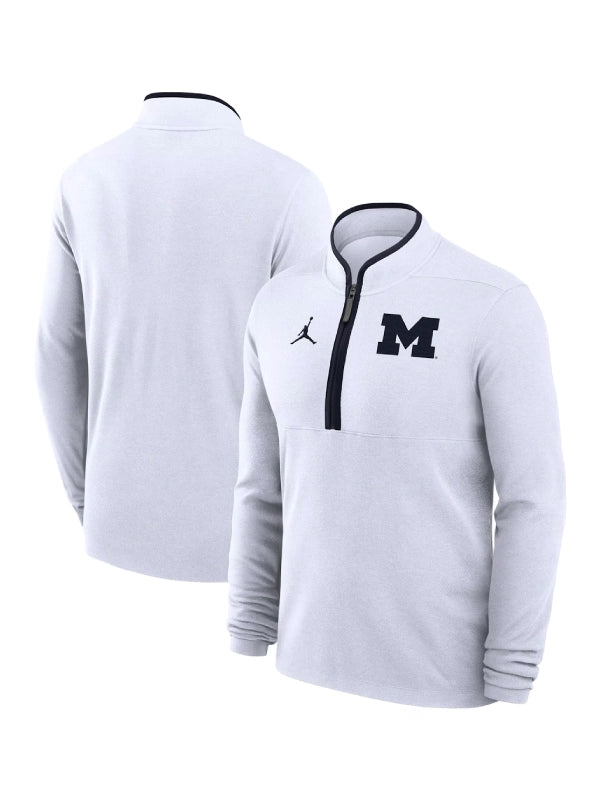 Dusty May Michigan Wolverines Half-Zip Sweatshirt