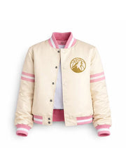 Women Minnesota Timberwolves Pink Full-Snap Varsity Jacket