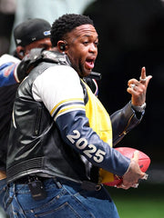 Super Bowl LIX Mustard Vanson Leather Jacket