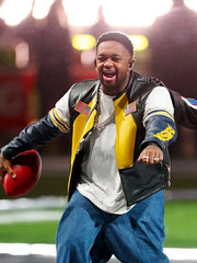 Super Bowl LIX Mustard Vanson Leather Jacket