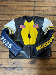 Super Bowl LIX Mustard Vanson Leather Jacket